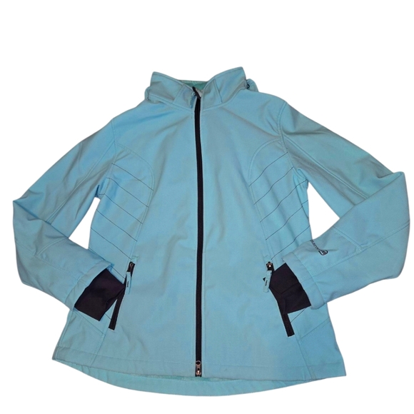 Free Country Jackets & Blazers - Women's Blue Free Country Jacket, Size L, Thumbholes, Inner Outer Pockets